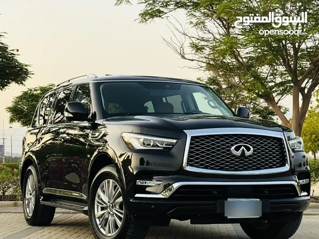 انفنتي QX80 2018 بنظافة مميزة ممشى قليل