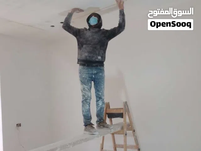 دهين صيانة جميع انواع الدهان شقق منازل محلات تجارية اسرع وقت اقل سعر في الزرقاء يوجد تركيب بديل خشب