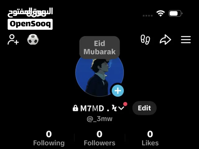 حساب تيك توك يوزر شبه ثلاثي - A fancy almost triple-letter TikTok username