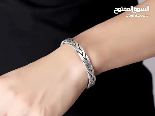 Bracelet torsadé en argent pour femmes et homme 925