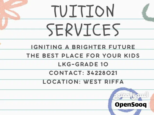 Tuition services Lkg-grade 10