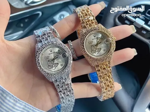 ساعات رولكس نسائي أبو فراشة قمة الأناقة والرقي من لوكسيا للساعات
