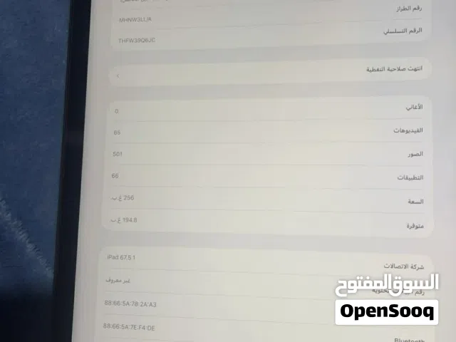 Apple iPad Pro 256 GB in Irbid