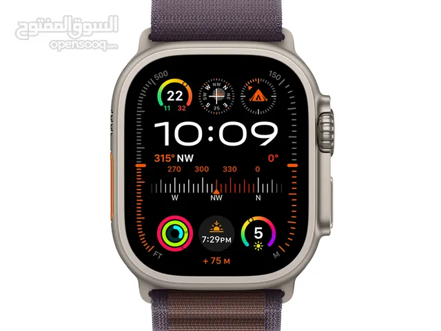 r
Apple watch ultra 2 GPS plus cellular 49mm titanium case , 4 lines description
