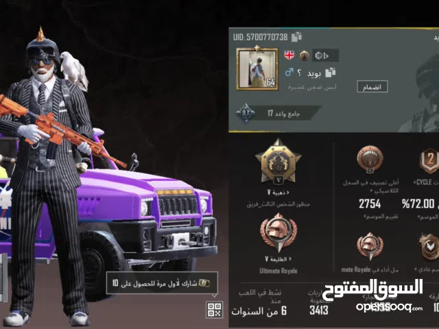 Pubg Accounts and Characters for Sale in Baghdad