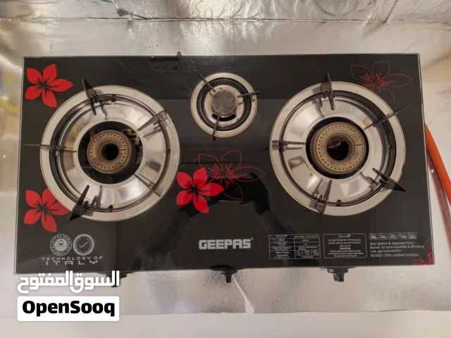 Full Size Gas Cylinder and Geepas Glass Top Stove for sale