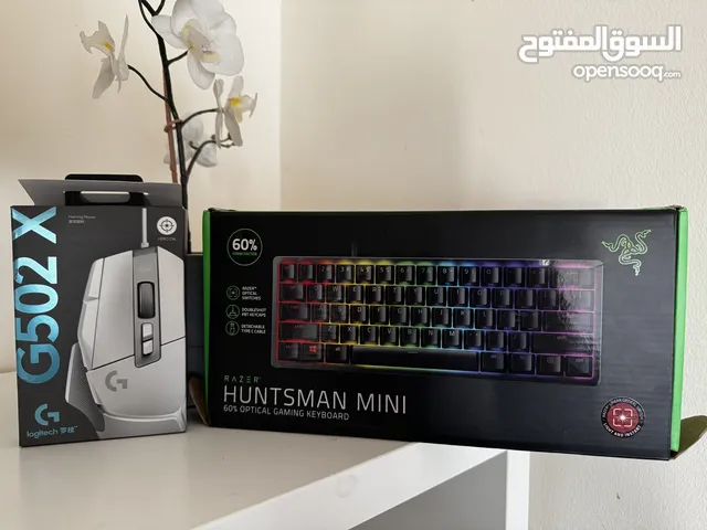 Used Razer Huntsman Mini “red switch” keyboard and Logitech g502x mouse for sale (IN GOOG CONDITION)