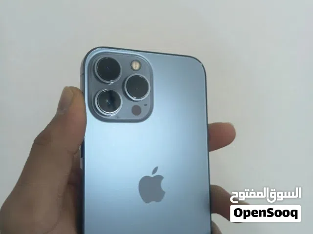 iPhone 13 Pro Max أزرق (Sierra Blue) نظيف جداً وبسعر لقطة بطارية 79% ممتازة جدًا وتدوم يوم كامل