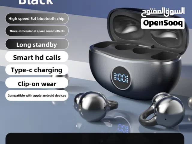 سماعة بلوتوث لاسلكية شبيهةالهواوي بصوت محيطي 360° وعلبة شحن بشاشة رقمية .....................