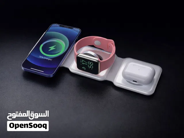 شاحن لاسلكي مغناطيسي قابل للطي 3 في 1