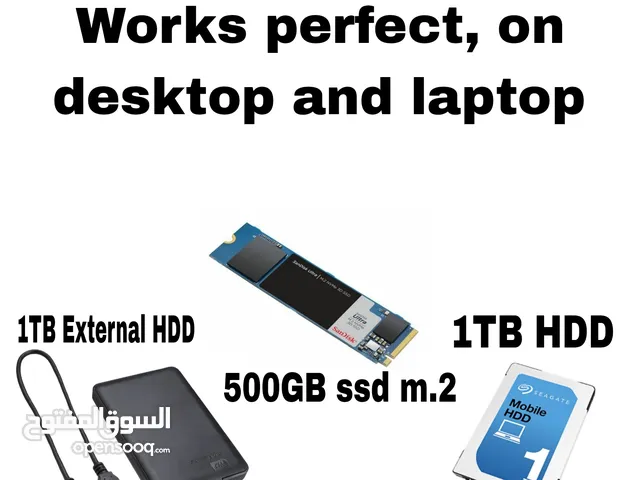 STOREGES - HDD - SSD - EXTERNAL - تخزين