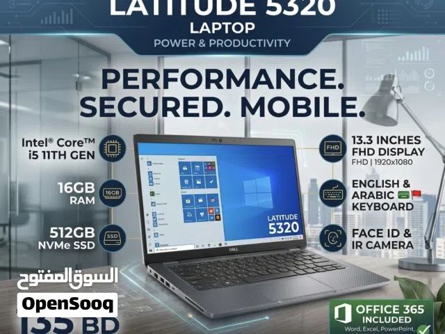 Dell Latitude 5320 i5 11th Gen  16GB RAM  512GB SSD  13.3” FHD  Platinum Silver