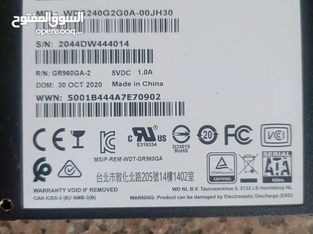 SSD WD 240G 74%