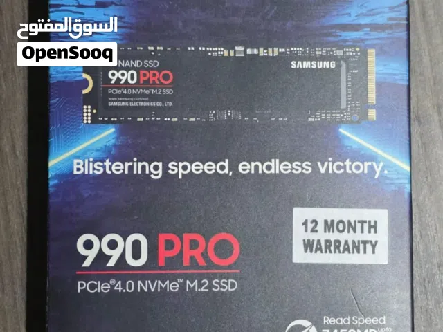 ذاكرة سامسونج اصلية ssd m.2 990pro  2 تيرا