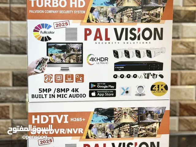 طقم كاميرات مراقبة كامل 4K بأربع كاميرات ب800 شيكل!