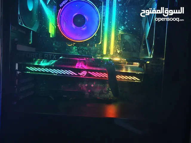 كمبيوتر العاب عالي الأداء بمعالج Ryzen 7 3800X وبطاقة RTX 3060 للبيع