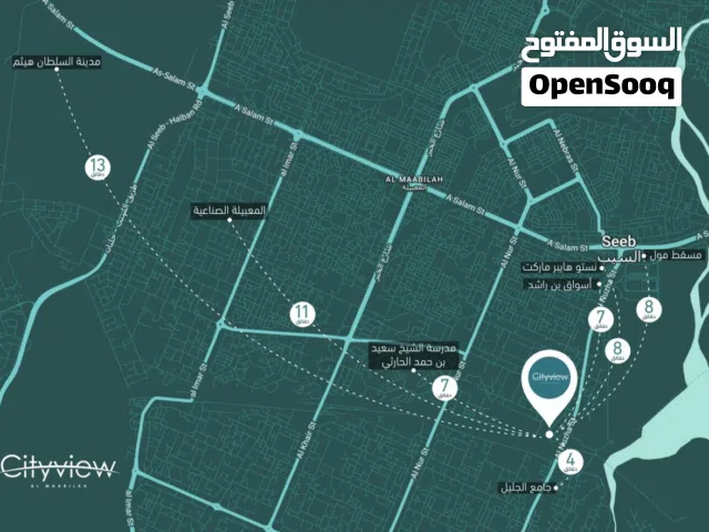 61 m2 1 Bedroom Apartments for Sale in Muscat Al Maabilah