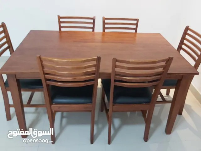Dining Table 6 seater with cushion chairs