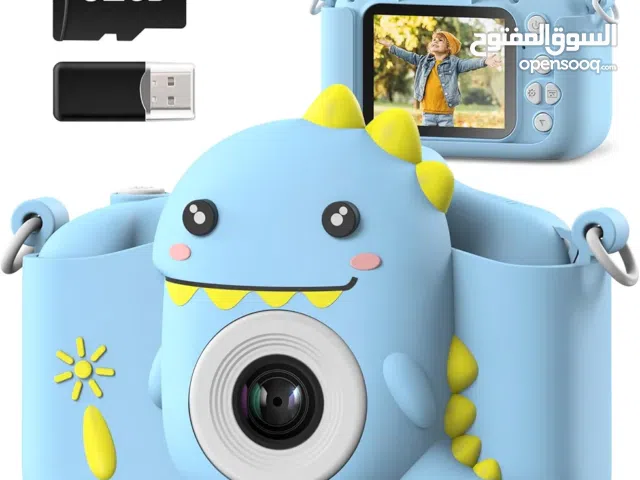 كاميرا أطفال مناسبة من 5 إلى 12 سنة، كاميرا رقمية سيلفي مع فلاش وبطاقة ذاكرة SD سعة 32 جيجابايت