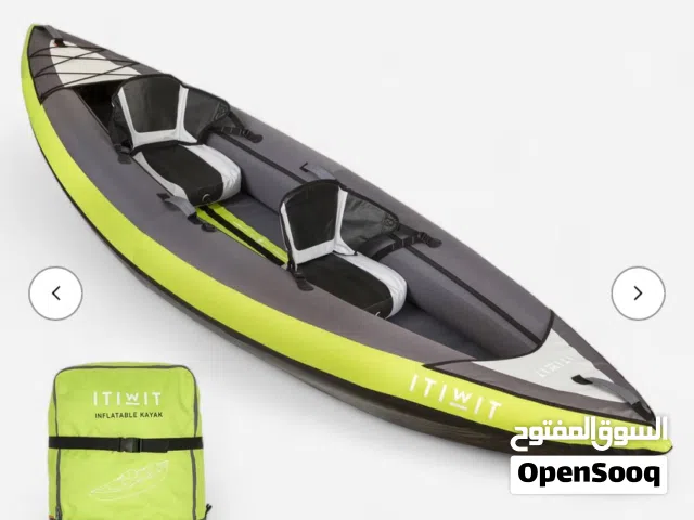 ITWIT kayak with Paddels and air inflator كاياك مستعمل بجودة جيدة