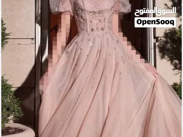 فستان سهره/زواجات/مناسبات طويل زهري - ماركة Elegant Boutique - مقاس/الحجم M