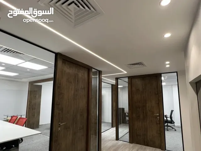 بدروم مكتبي للشركات مجهز بالاثاث المكتبي في النوفليين