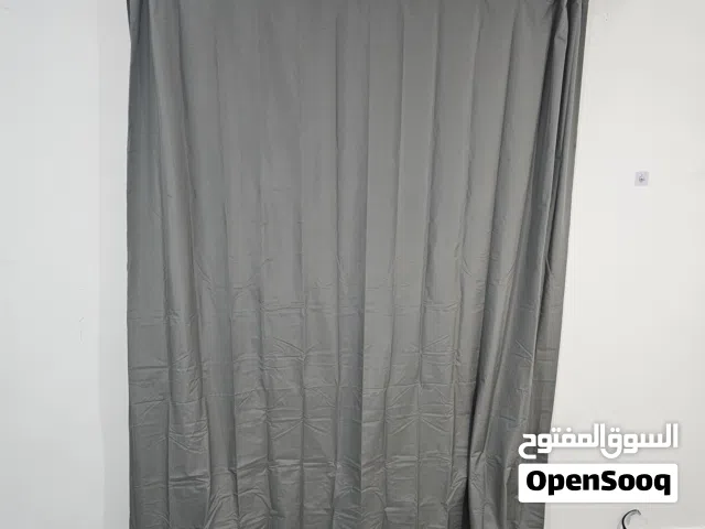 Curtains emerald olive green