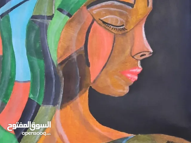 لوحة رسم يدوي من الخيال بالوان الزيت على كانفس حجم 30*40 سم للفنان التشكيلي موفق جوابره.