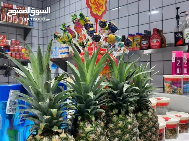محل عصائر وكريبات وبانكيك وايس كريم وحلويات ومشروبات بارده وساخنه