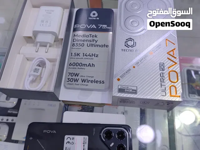 تكنو بوفا 7 الترا 5G مستعمل بحالة الوكالة 265 جيجا 24 رام