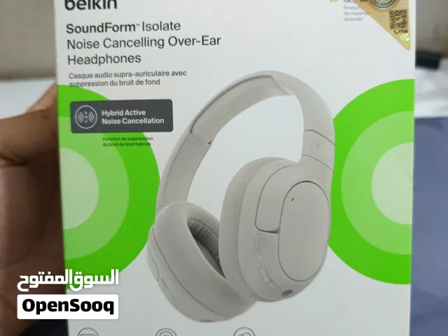سماعات رأس SoundForm nc عازلة للصوت من شركة العالمية belkin نظافة 100% سعر 40 ألف