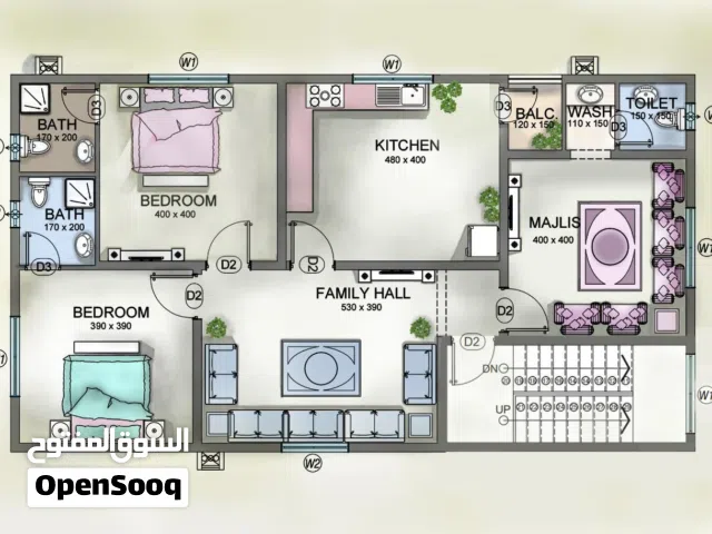 170 m2 4 Bedrooms Apartments for Sale in Muscat Al Maabilah