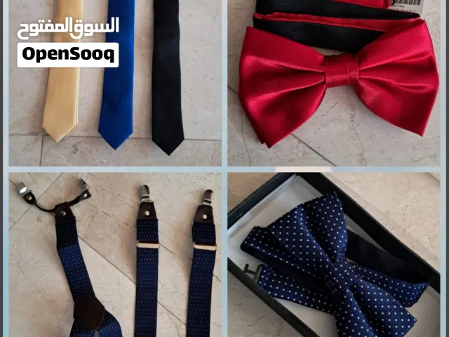 ببيونات + رباط + كرافات جميعهم جدد الوصف مهم جدا