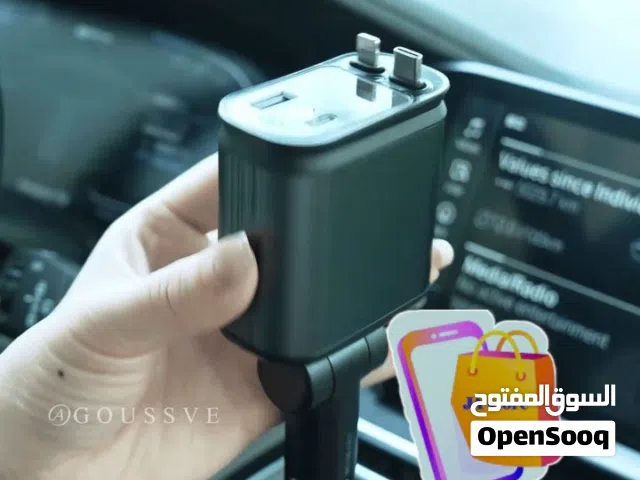 شاحن موبايل سيارة سريع 4x1 ---قدرة شحن 66 واط