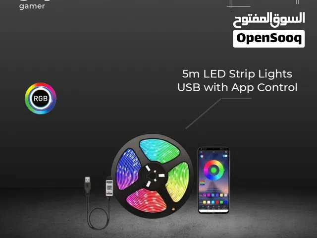 شريط ليد 5 و 10 امتار التحكم بالهاتف بجوده عاليه و بأقل سعر