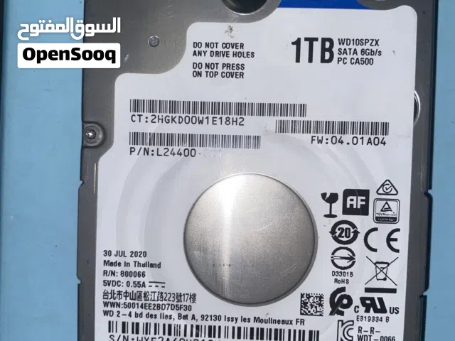 1TB WD Blue 2.5” laptop HDD