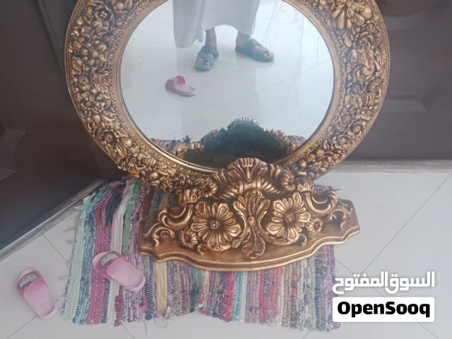 vintage table ornate mirror