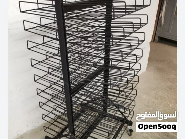 عربة ارفف معدنية