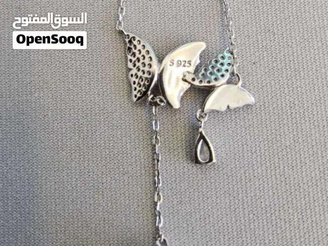Sterling Silver butterfly necklace with a pearl