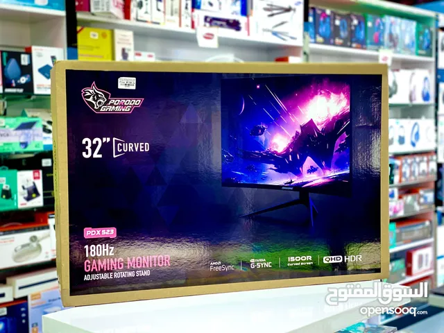180HZ PORODO GAMING MONITER CURVED AJUSTABLE ROTATING STAND