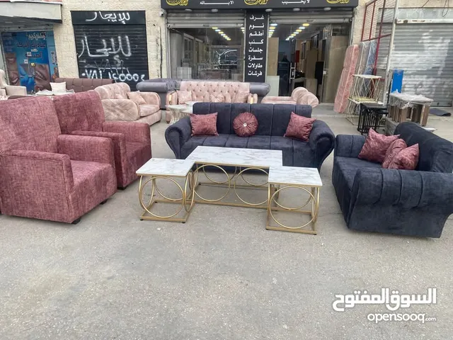 طقم كنب بلون شرحات 7 مقاعد عرض بسعر الجملة