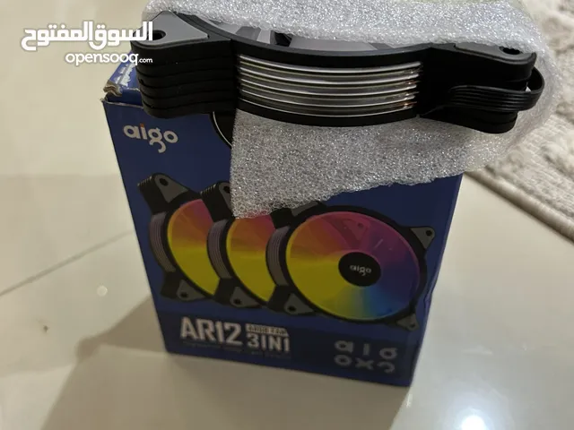 4 مراوح مركة aigo مع الكونترولر جديد لم يستخدم
