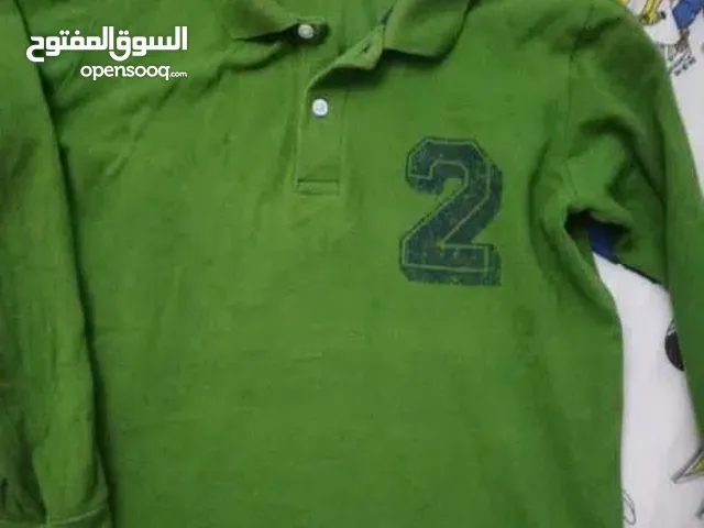تيشرت بولو أخضر لسن 7/8سين