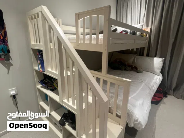 Bunk beds and mattresses for sale.
