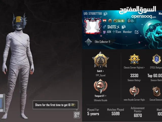 Pubg Accounts and Characters for Sale in Sharjah