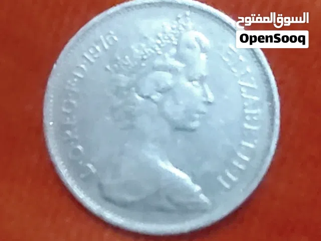 عشره بنس انجليزي للملكه اليزابيث الثانيه 1976 من النيكل والنحاس