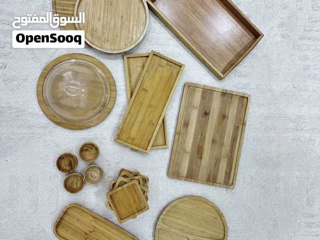 طقم كامل خشب فاخر لتقديم الطعام
