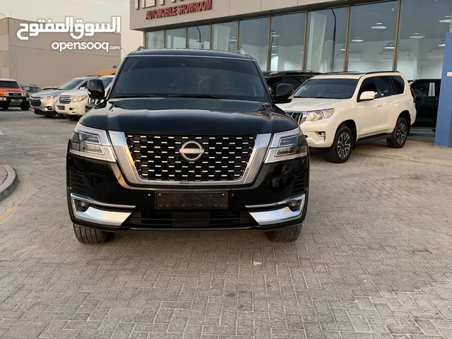 للبيع نوع نيسان باترول LE تيتانيوم- خليجي موديل2022 -، صبغ 3 قطع حادث بسيط جدا