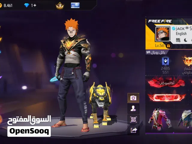 Free Fire Accounts and Characters for Sale in Cairo