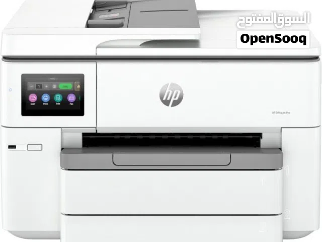 للبيع طابعة ذكية متكاملة HP OfficeJet Pro (شبه جديدة) مع حبر إضافي